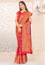Load image into Gallery viewer, Pink Banarasi Silk Festival Wear Saree