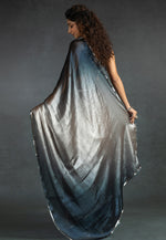 Load image into Gallery viewer, Beige Satin Silk Half N Half Saree