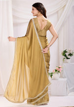 Load image into Gallery viewer, Beige Silk Lehenga Saree