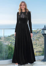 Load image into Gallery viewer, Black Velvet Gown
