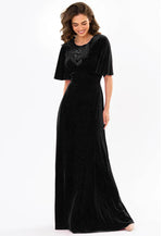 Load image into Gallery viewer, Black Velvet Gown