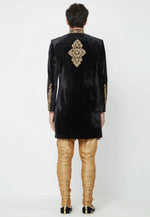 Load image into Gallery viewer, Black Velvet Sherwani