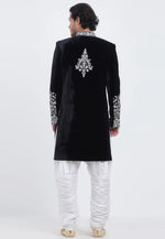 Load image into Gallery viewer, Black Velvet Sherwani