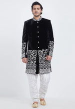 Load image into Gallery viewer, Black Velvet Sherwani