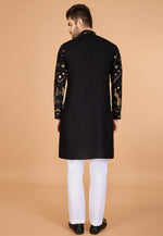 Load image into Gallery viewer, Black Viscose Rayon Kurta Pajama
