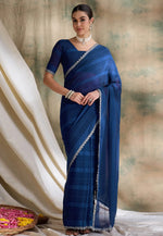 Load image into Gallery viewer, Blue Silk Saree With Blouse