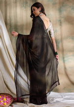 Load image into Gallery viewer, Brown Silk Saree With Blouse