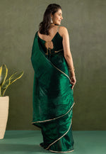 Load image into Gallery viewer, Green Chiffon Lehenga Saree