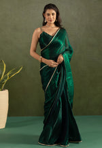 Load image into Gallery viewer, Green Chiffon Lehenga Saree
