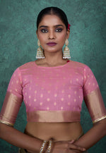 Load image into Gallery viewer, Grey Linen Saree With Blouse