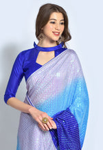 Load image into Gallery viewer, Grey Silk Saree With Blouse