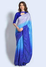 Load image into Gallery viewer, Grey Silk Saree With Blouse