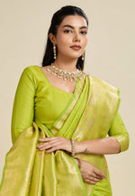 Load image into Gallery viewer, Light Green Kanjivaram Silk Saree