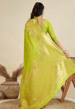 Load image into Gallery viewer, Light Green Kanjivaram Silk Saree