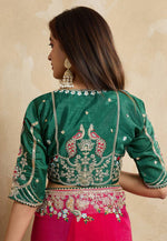 Load image into Gallery viewer, Magenta Chiffon Saree With Blouse