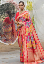 Load image into Gallery viewer, Multicolor Banarasi Silk Saree