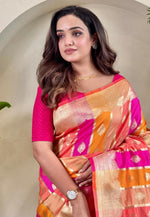 Load image into Gallery viewer, Multicolor Banarasi Silk Saree