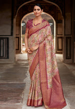 Load image into Gallery viewer, Multicolor Silk Saree With Blouse