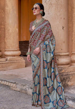 Load image into Gallery viewer, Multicolor Silk Saree With Blouse