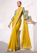Load image into Gallery viewer, Mustard Silk Saree With Blouse