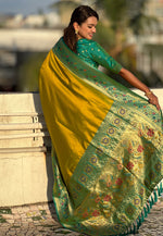 Load image into Gallery viewer, Mustard Silk Saree With Blouse