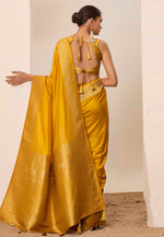 Load image into Gallery viewer, Mustard Silk Saree With Blouse