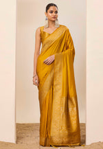 Load image into Gallery viewer, Mustard Silk Saree With Blouse