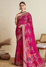 Load image into Gallery viewer, Pink Cotton Saree With Blouse