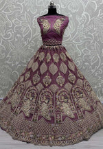 Load image into Gallery viewer, Pink Net Net Wedding Lehenga Choli