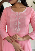 Load image into Gallery viewer, Pink Rayon Readymade Pakistani Suit
