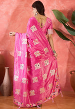 Load image into Gallery viewer, Pink Shimmer Saree With Blouse