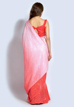Load image into Gallery viewer, Pink Silk Half N Half Saree
