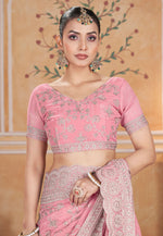 Load image into Gallery viewer, Pink Silk Saree With Blouse