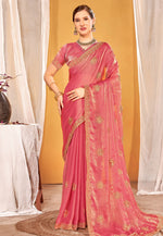 Load image into Gallery viewer, Pink Silk Saree With Blouse