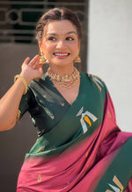 Load image into Gallery viewer, Pink Silk Saree With Blouse