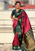 Load image into Gallery viewer, Pink Silk Saree With Blouse