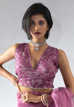 Load image into Gallery viewer, Pink Tissue Silk Saree With Blouse