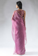 Load image into Gallery viewer, Pink Tissue Silk Saree With Blouse