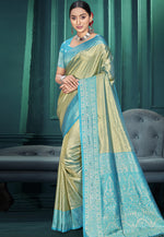 Load image into Gallery viewer, Pista Green Kanjivaram Silk Saree