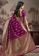 Load image into Gallery viewer, Purple Silk Saree With Blouse
