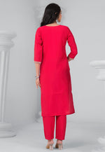 Load image into Gallery viewer, Red Chanderi Readymade Pakistani Suit