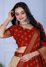 Load image into Gallery viewer, Red Silk Lehenga Choli