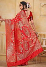 Load image into Gallery viewer, Red Silk Saree With Blouse