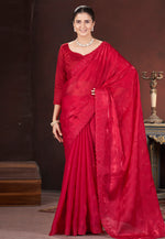 Load image into Gallery viewer, Red Silk Saree With Blouse