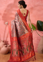 Load image into Gallery viewer, Red Silk Saree With Blouse