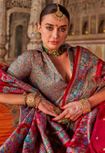 Load image into Gallery viewer, Red Silk Saree With Blouse