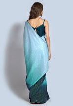 Load image into Gallery viewer, Sky Blue Silk Saree With Blouse