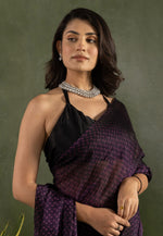 Load image into Gallery viewer, Wine Chiffon Lehenga Saree