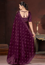 Load image into Gallery viewer, Wine Silk Saree With Blouse