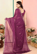 Load image into Gallery viewer, Wine Silk Saree With Blouse
